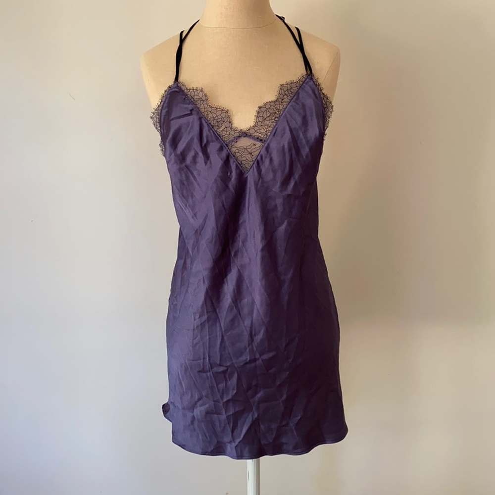 VICTORIA'S SECRET Chantilly Lace Plunge Slip and Matching Panty